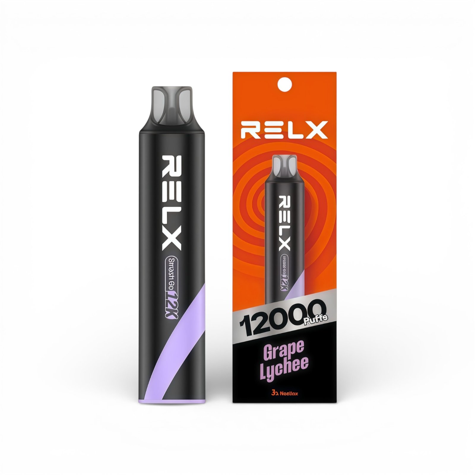 RELX-SMASH-GO-悦刻-12000-Puffs,展示产品外观及包装。